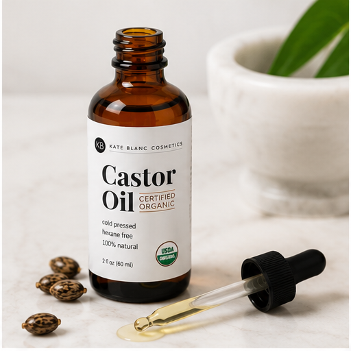 ACEITE DE CASTOR OIL ORGÁNICO PREMIUM – 100% PURO, PRENSADO EN FRÍO PARA CABELLO, PESTAÑAS, CEJAS Y PIEL.